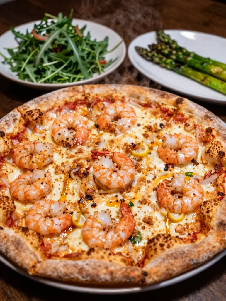 Basil Lemon Shrimp Pizza