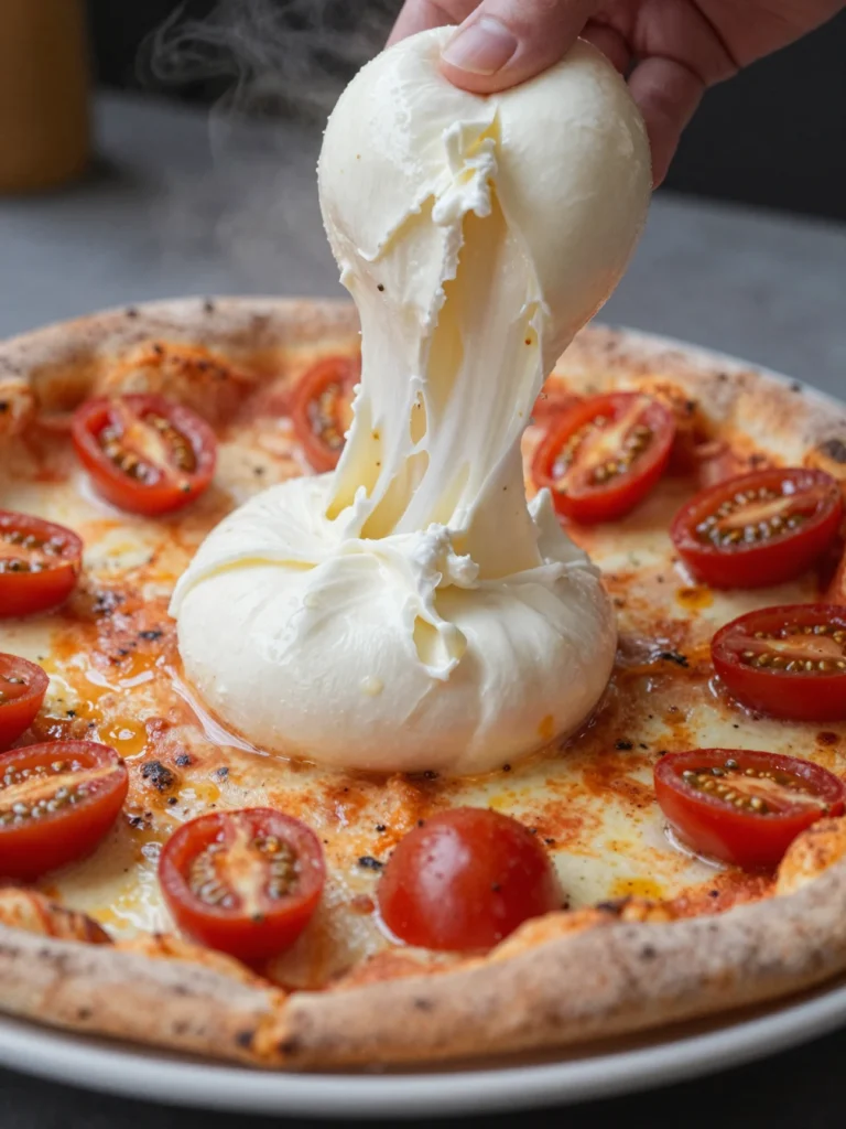 Cherry Tomato Burrata Pizza