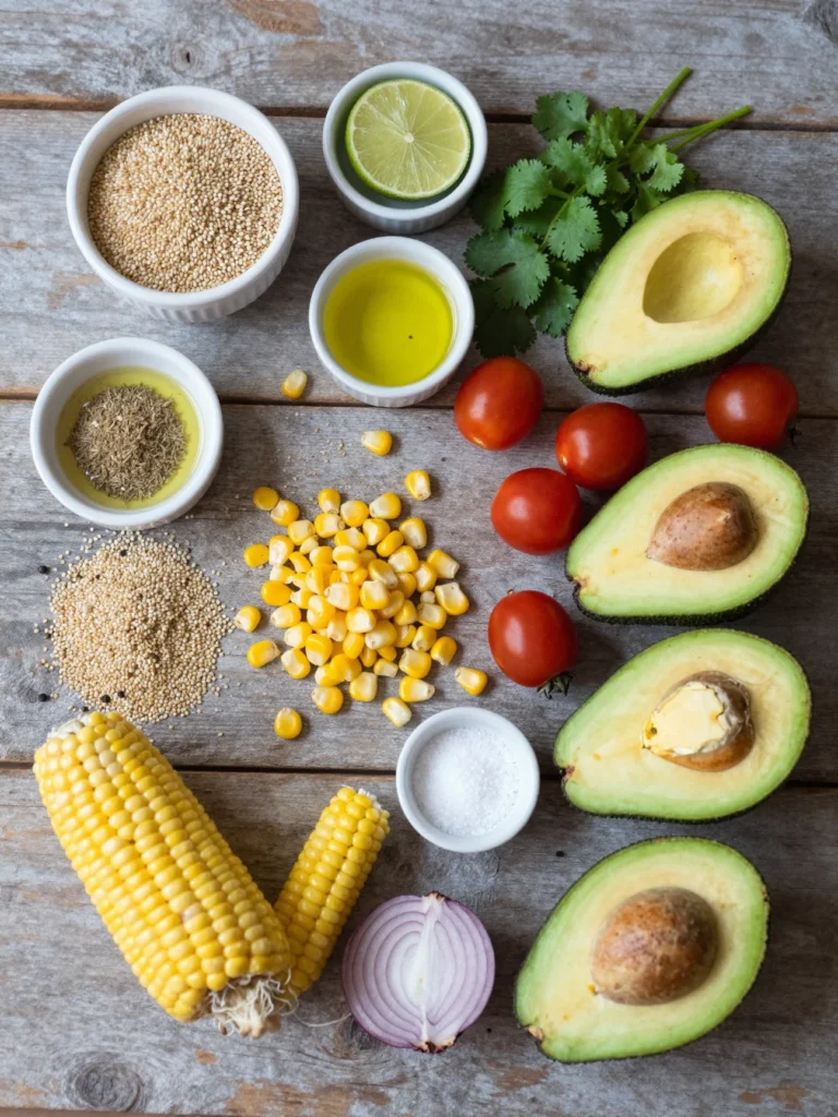 Corn Avocado Quinoa Salad