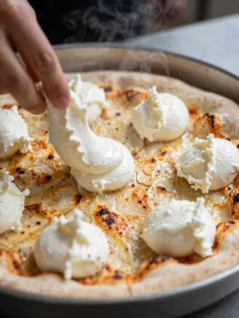 Grilled Peach Prosciutto Pizza