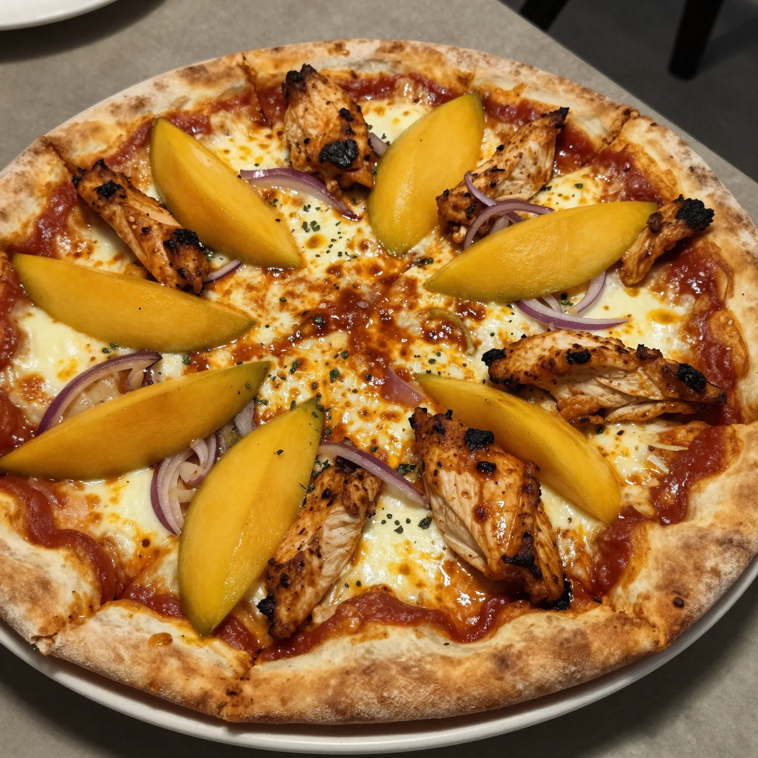 Mango BBQ Chicken Pizza