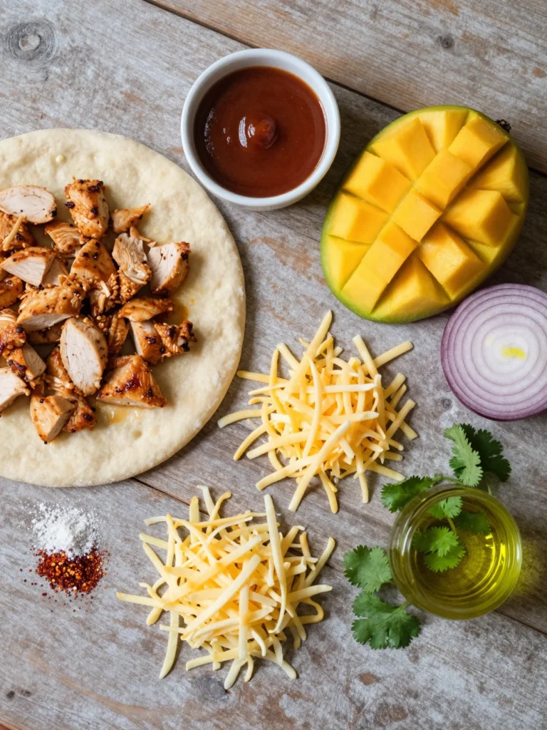 Mango BBQ Chicken Pizza