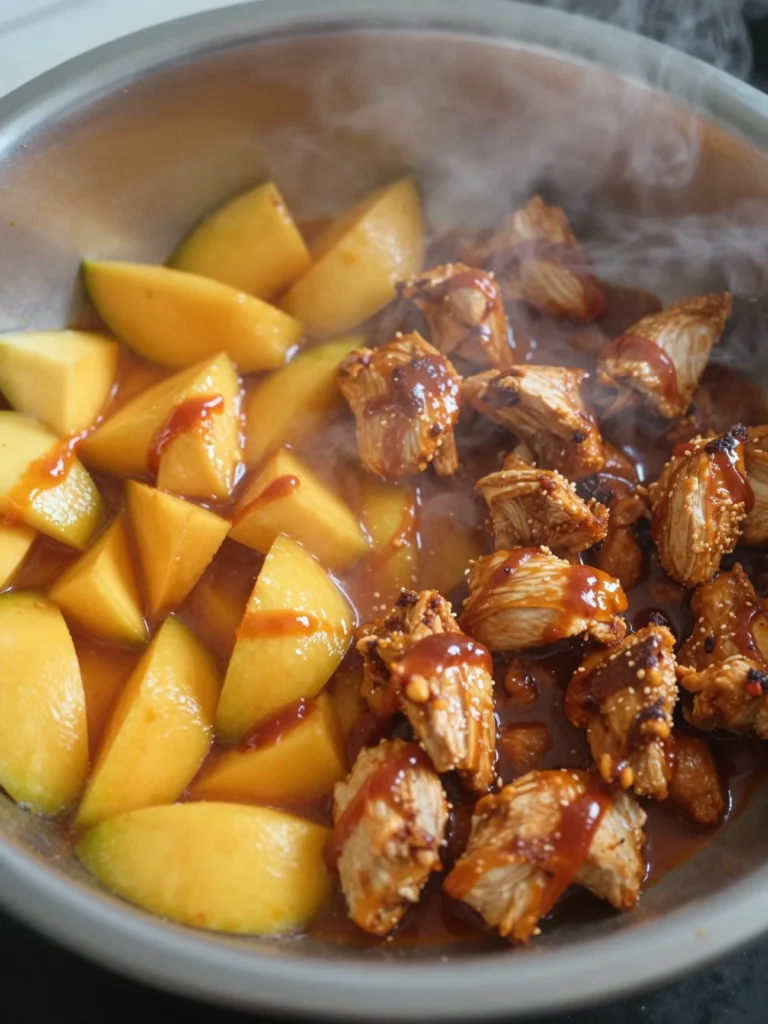 Mango BBQ Chicken Pizza