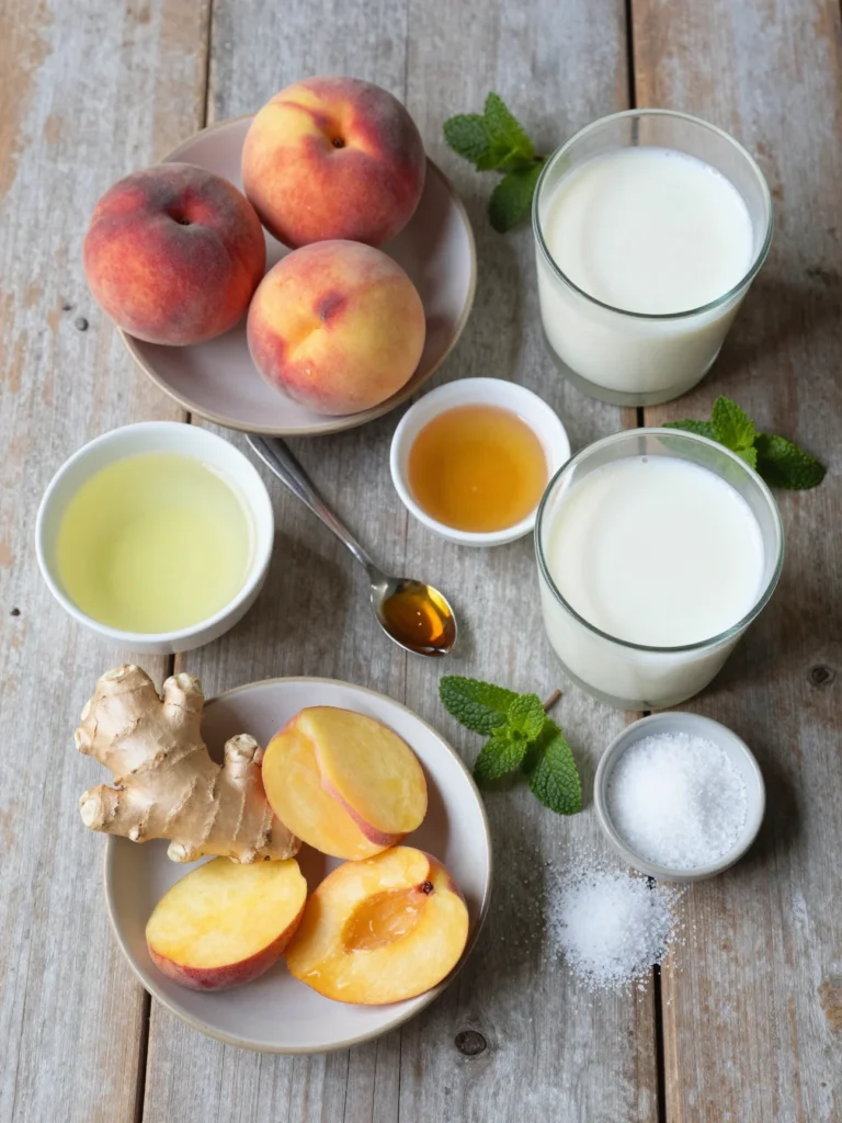 Peach Ginger Chilled Soup