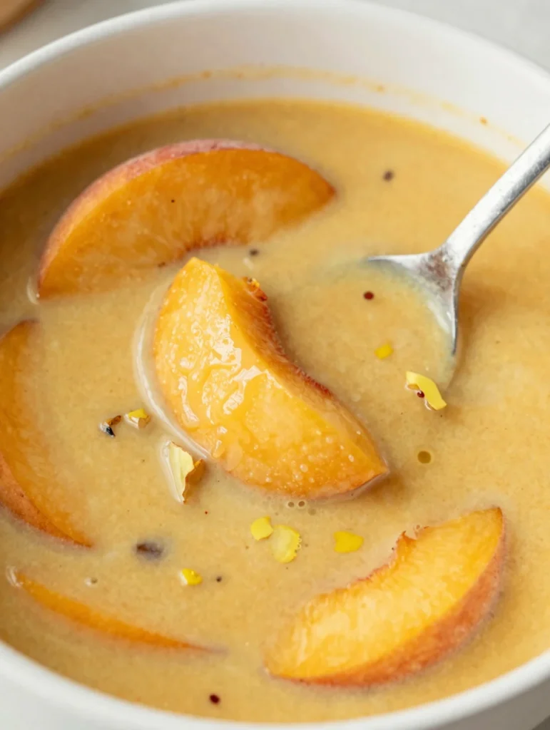 Peach Ginger Chilled Soup