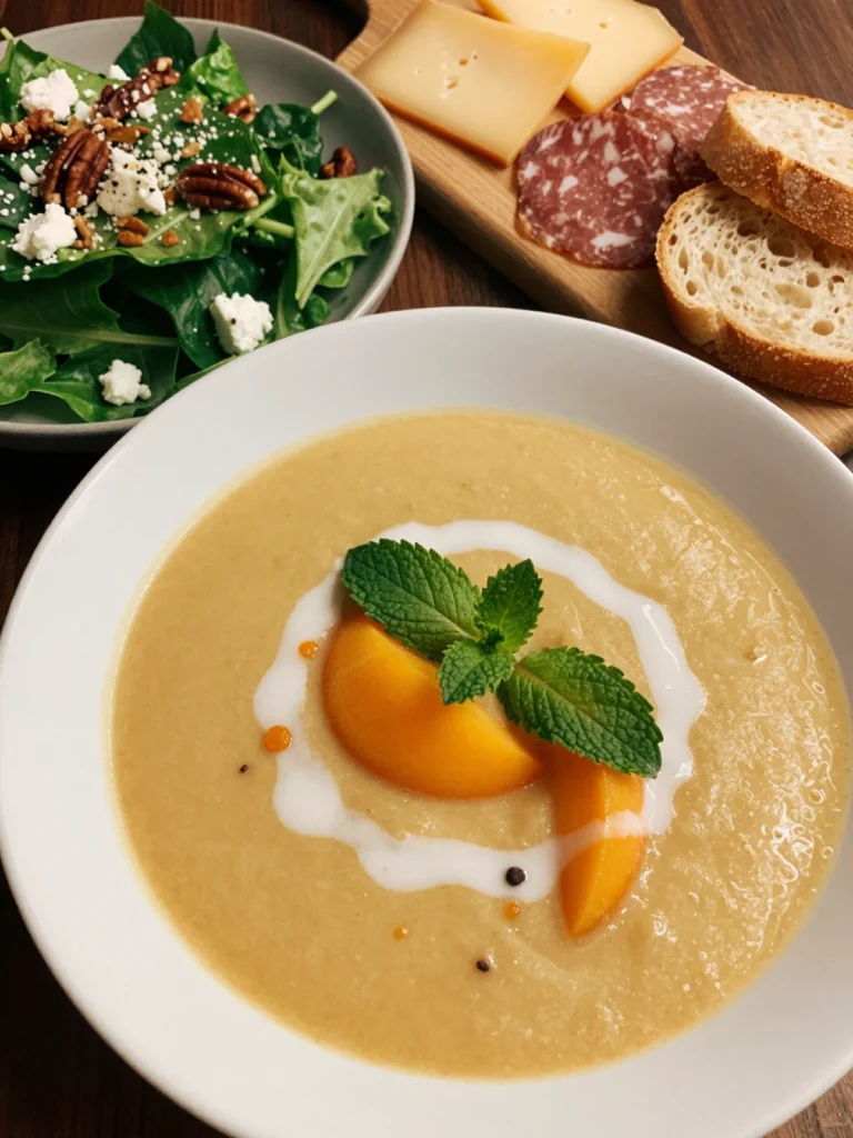Peach Ginger Chilled Soup