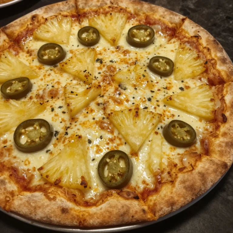 Pineapple Jalapeu00f1o Pizza