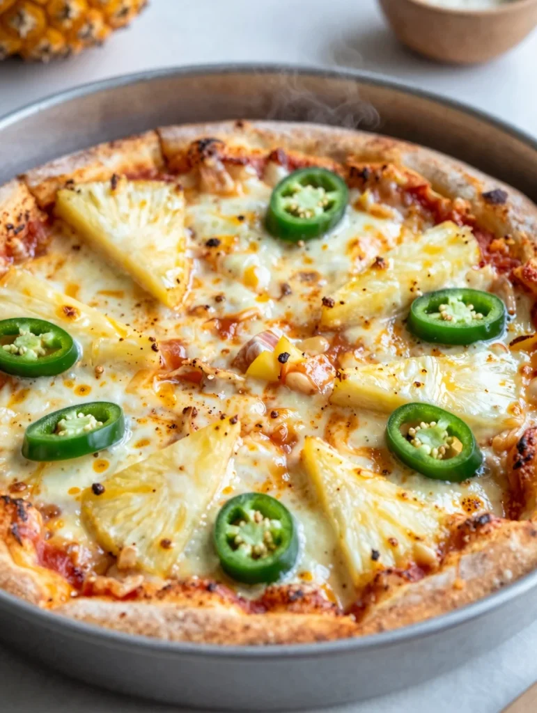 Pineapple Jalapeu00f1o Pizza