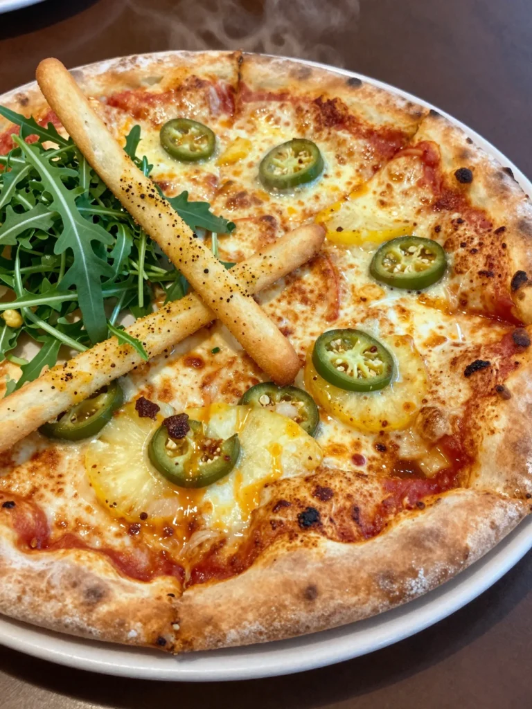 Pineapple Jalapeu00f1o Pizza