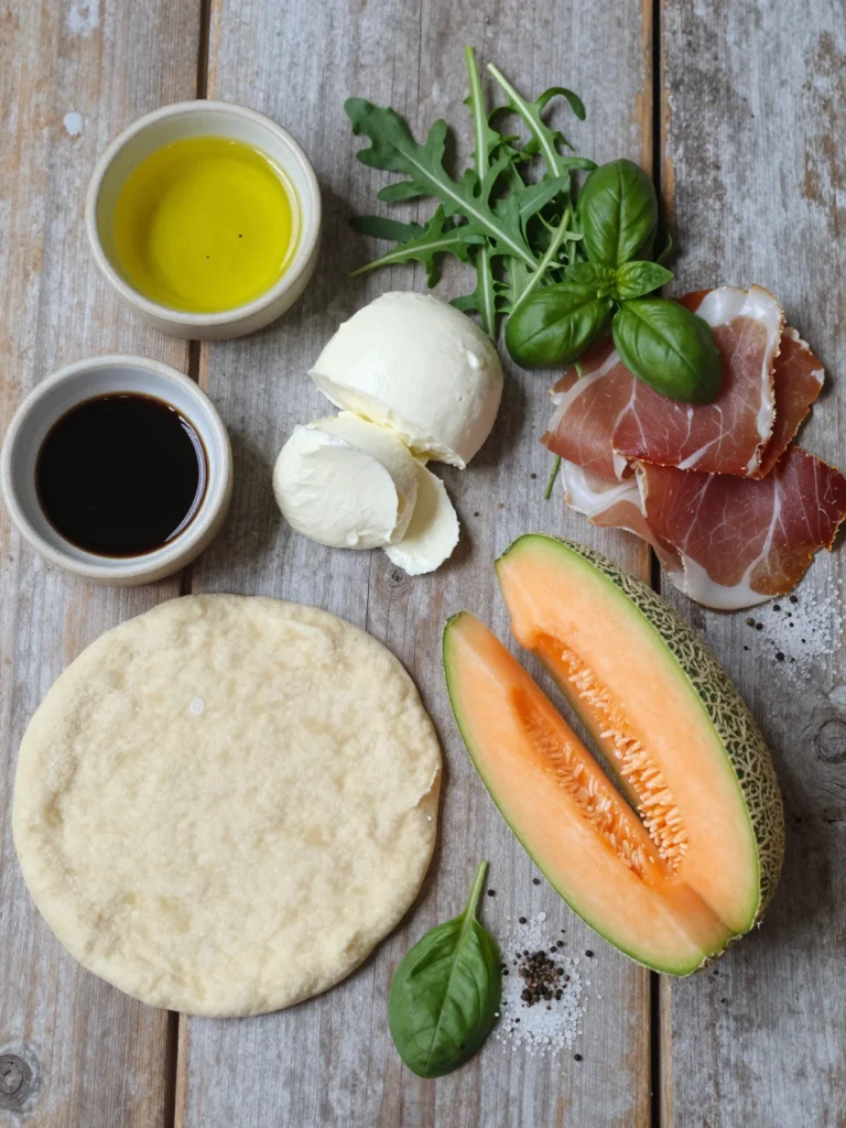 Prosciutto Melon Pizza