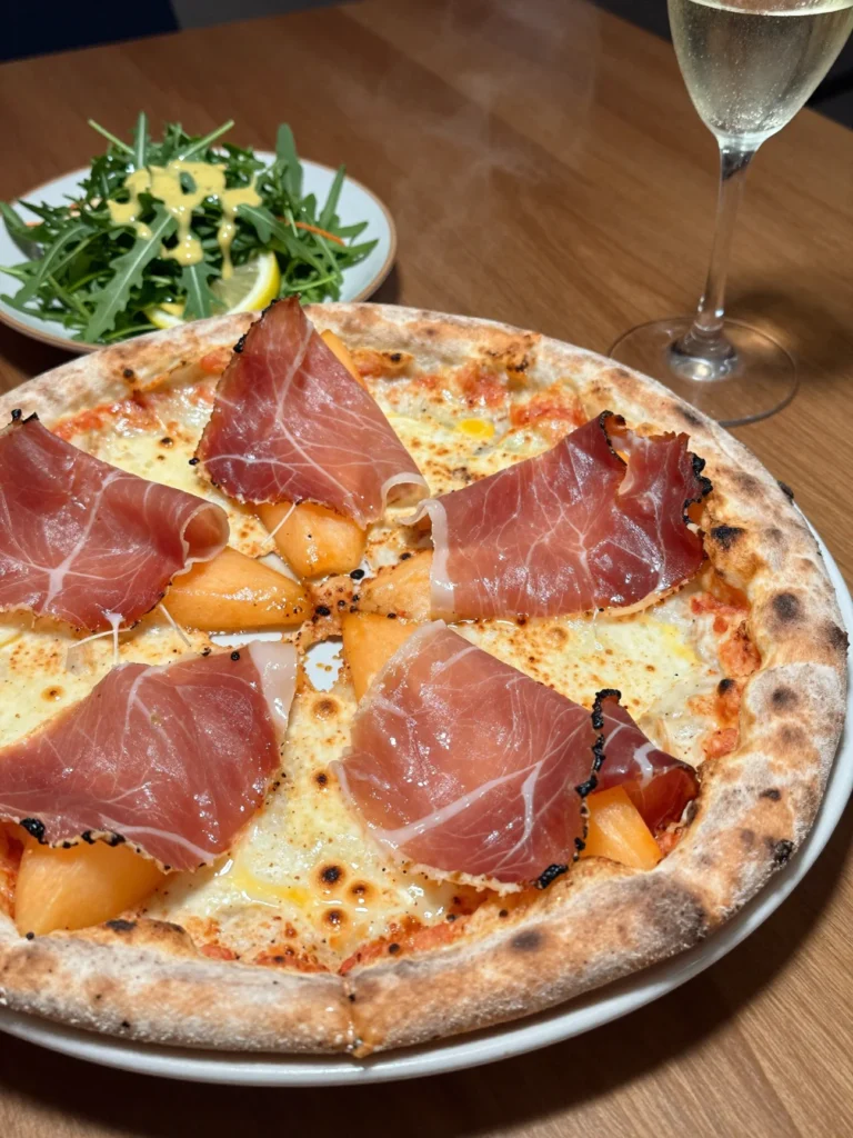 Prosciutto Melon Pizza
