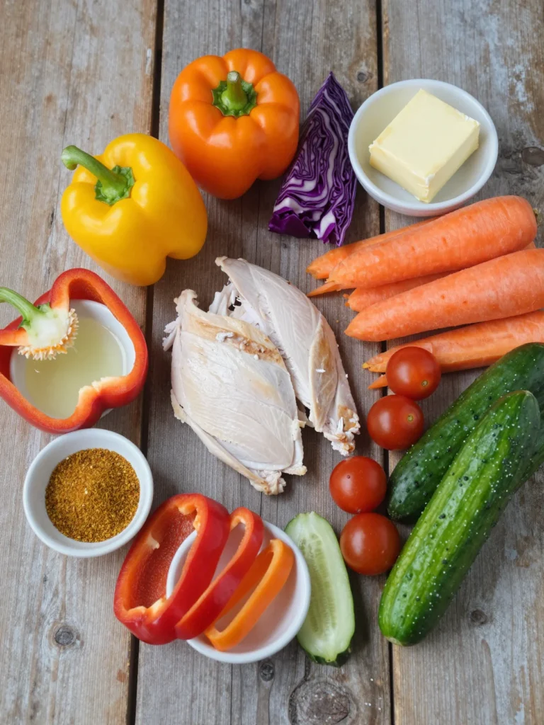 Rainbow Chicken Salad
