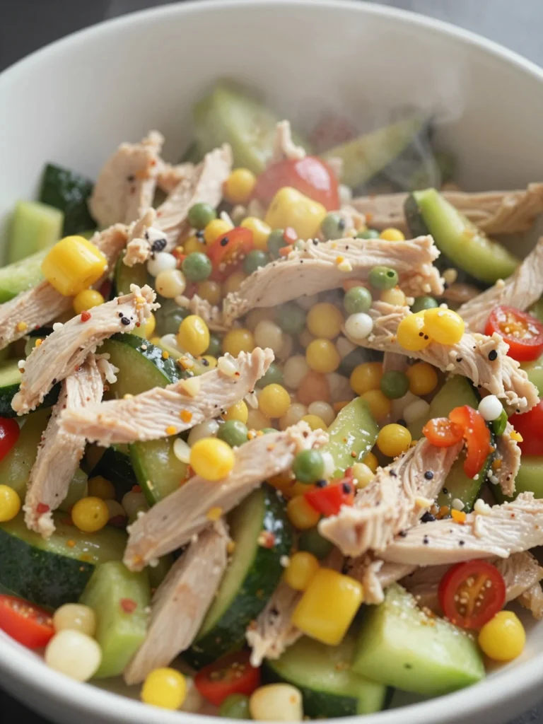 Rainbow Chicken Salad