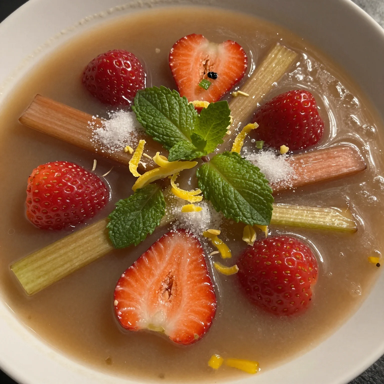 Strawberry Rhubarb Soup