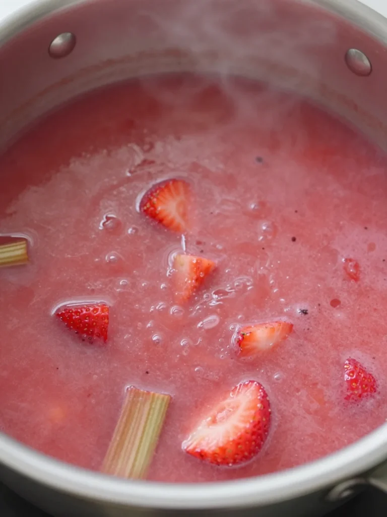 Strawberry Rhubarb Soup