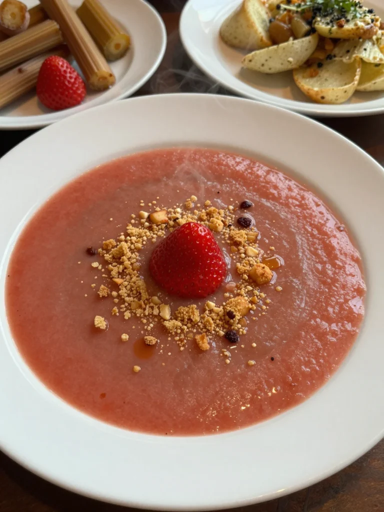 Strawberry Rhubarb Soup