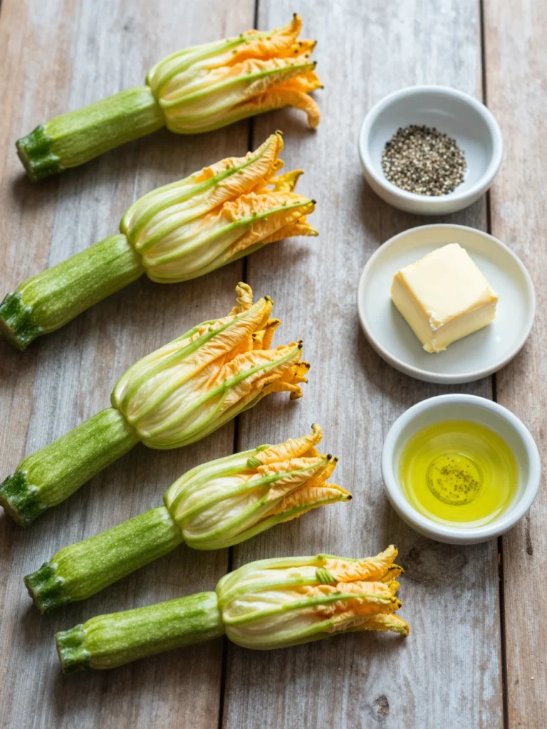 Zucchini Blossom Pizza
